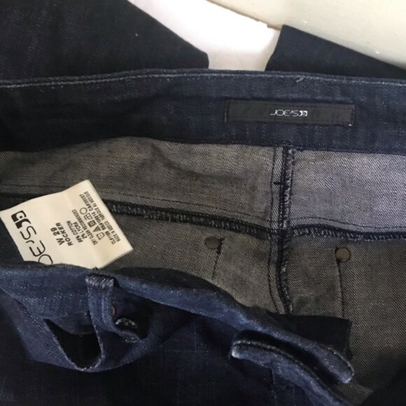 Joe's Jeans Rocker Flare Leg Stretch Dark Denim Wash Naomi Bootcut Pants Zip 29 - Picture 9 of 16